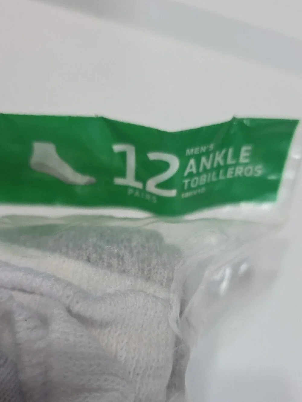 Hanes Men's 12-Pack Cushion Ankle Socks - White & Gray